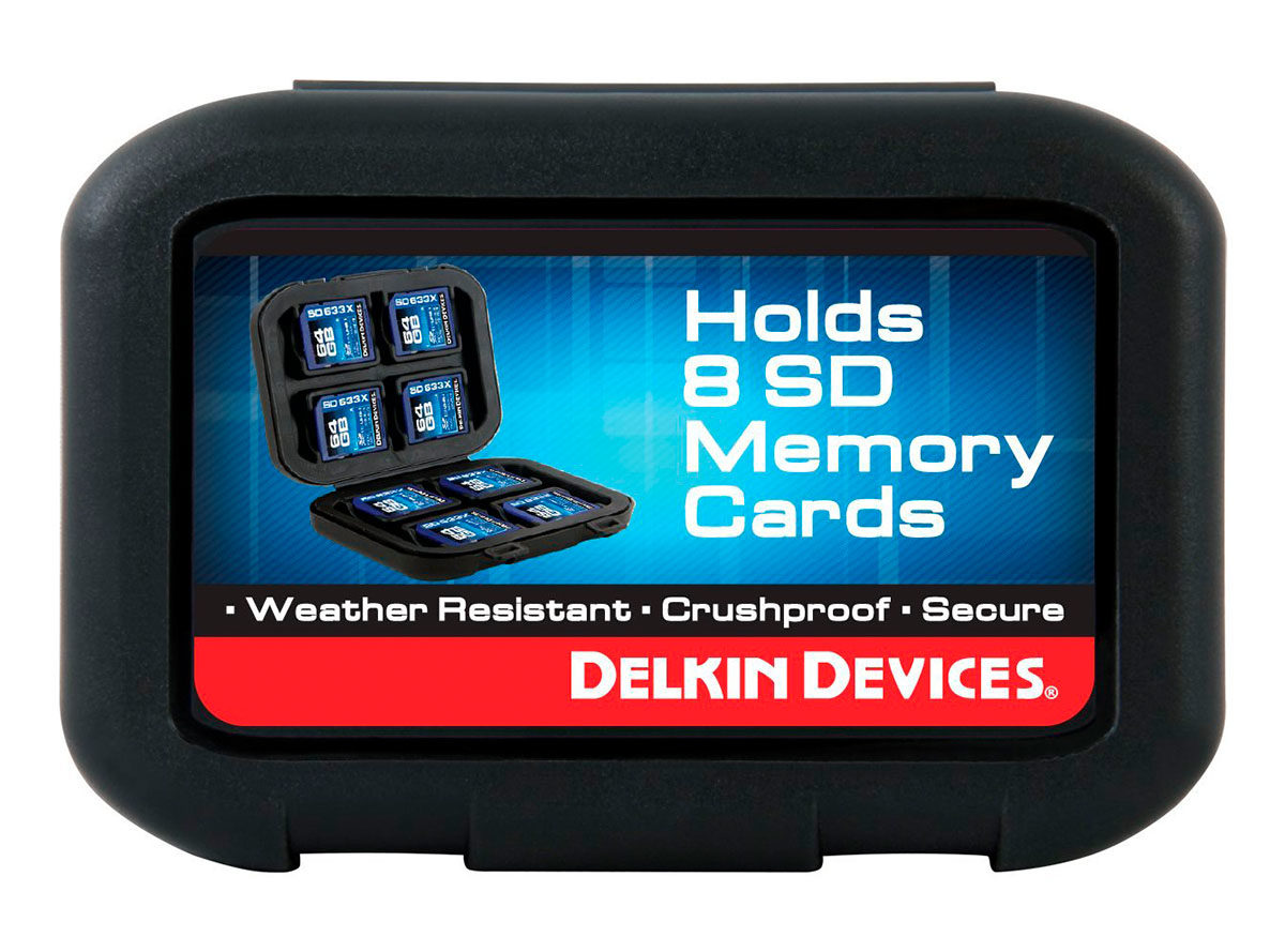 Delkin minneskortförvaring för SD kort Secure Digital