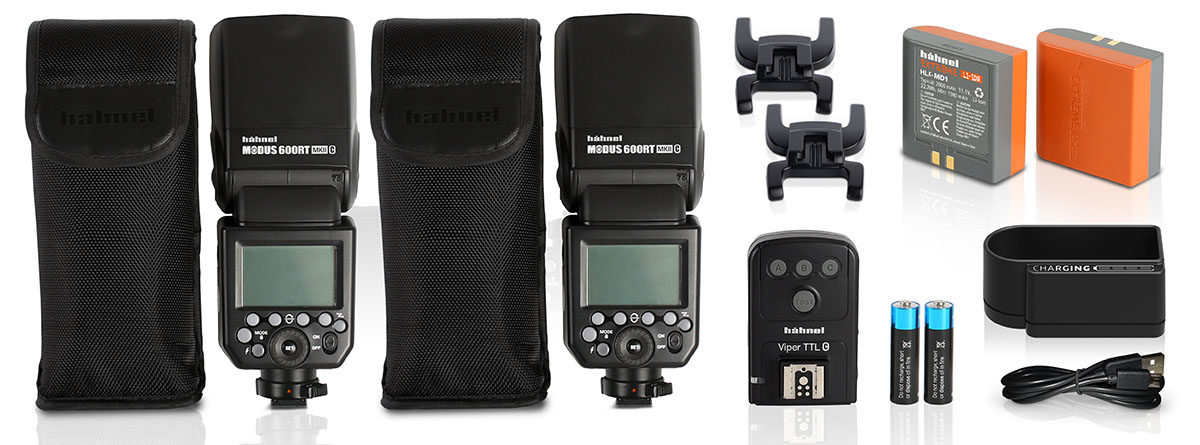 Hähnel Modus 600RT Mk II Wireless Pro Kit professionellt trådlöst blixtpaket för Sony